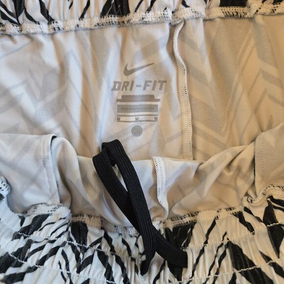 Nike Pants Womens Medium Avant Dri Fit Harem Black Abstract Zumba Dance Y2k - Picture 4 of 9